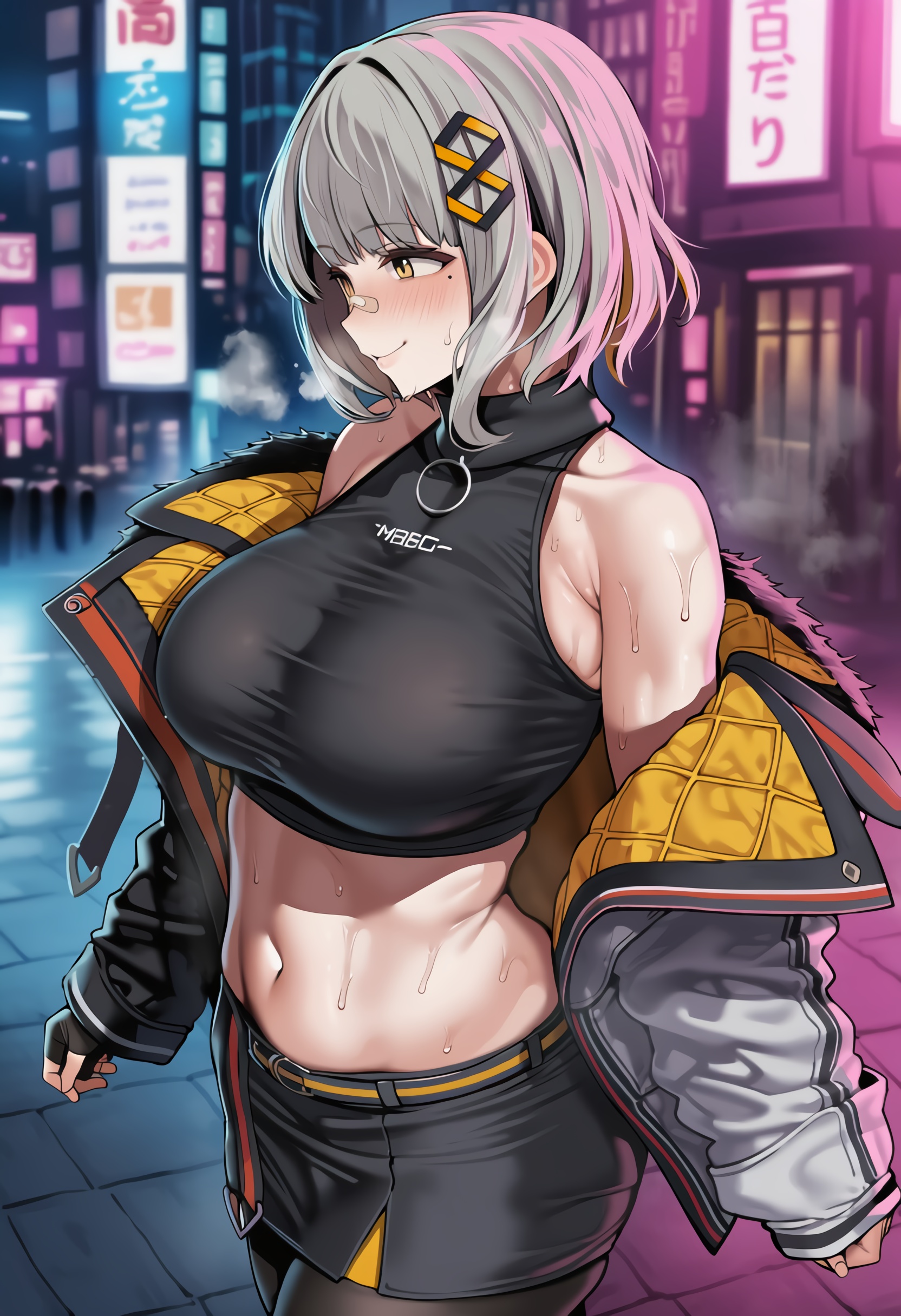 【最新更新】油光水滑同人Ai画师【shichinan】，巨乳画风，毛发派，精油玩法~合集【5.14G】【2025.4-2025.11】-第2张图片-萌站